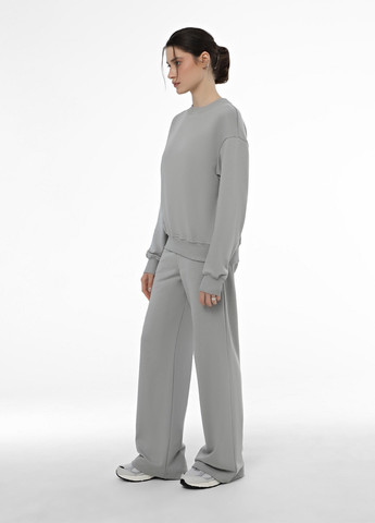 Світло-сірий світшот Promin однотонний без декору (364104079)