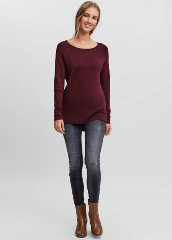 Бордовий демісезонний светр Vero Moda