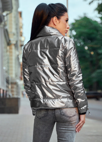 Серебряная демисезонная куртка ST-Seventeen