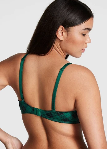 Зелёный бюстгальтер Victoria's Secret с косточками полиамид