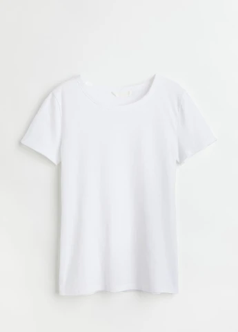 Футболка,білий, H&M Basic - (254655418)