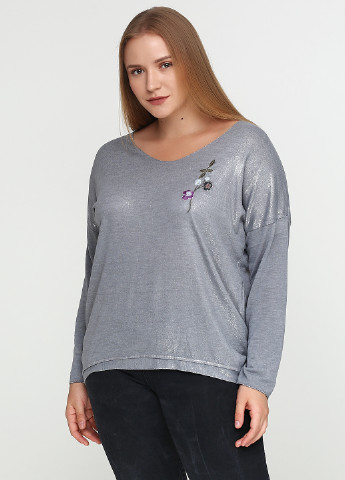 Сірий демісезонний пуловер пуловер Italy Moda