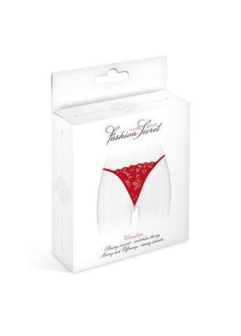 Трусики-стринги с жемчужной ниткой VENUSINA Red Fashion Secret (252025531)
