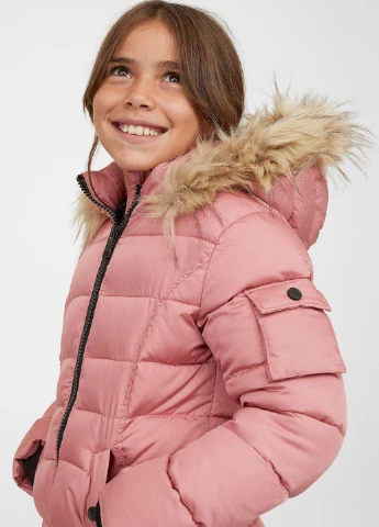 Рожева куртка зима,рожевий, H&M