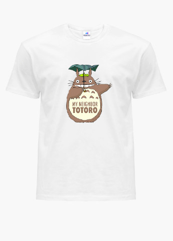 Біла демісезонна футболка дитяча мой сосед тоторо (my neighbor totoro) білий (9224-2656) 164 см MobiPrint