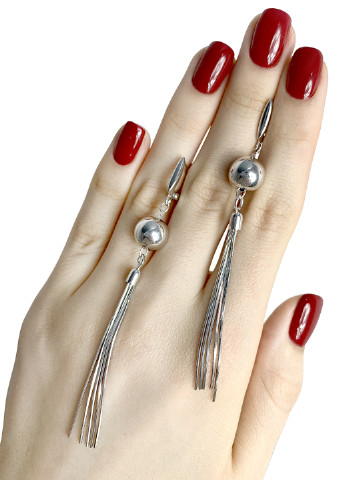 Серьги Silver Flame (164347222)