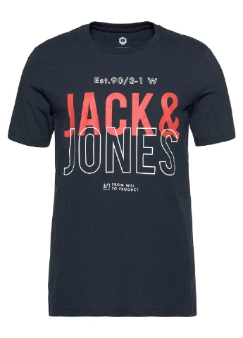 Синя футболка Jack & Jones