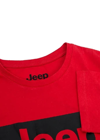 Красная футболка o102581-r699 Jeep T-Shirt Contours Red