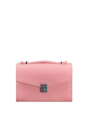 Женская кожаная сумка-кроссбоди Lola розовая BlankNote комбинированная кэжуал