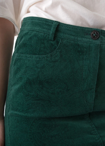 Зеленая с абстрактным узором юбка Marc Aurel