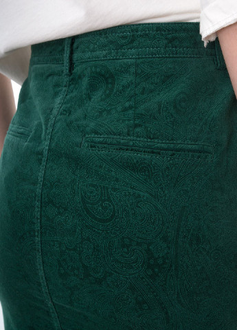 Зеленая с абстрактным узором юбка Marc Aurel