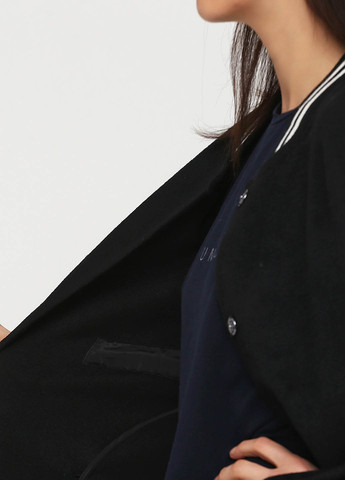 Черное демисезонное Пальто однобортное Only