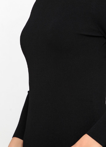 Черное кэжуал платье с открытыми плечами Cos однотонное