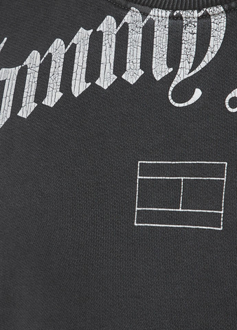 Темно-сірий світшот Tommy Jeans напис без декору (274284915)