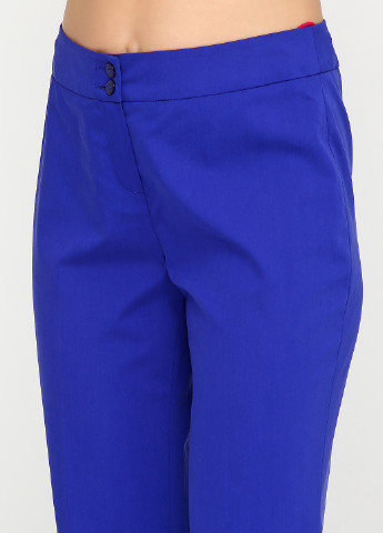 Синие кэжуал летние прямые брюки Natali Bolgar