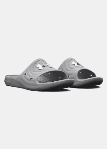 Серые тапочки 3027013-100 Under Armour с логотипом