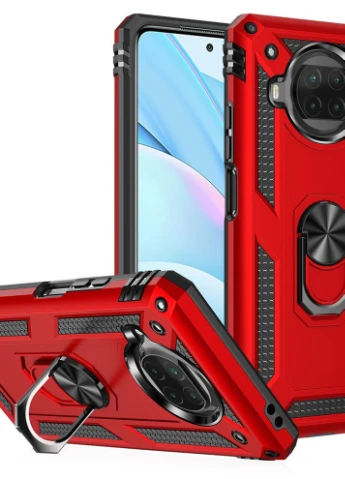 Ударопрочный чехол Serge Ring for Magnet для Xiaomi Mi 10T Lite / Redmi Note 9 Pro 5G Красный (is_00000042785_2) Epik (237829270)