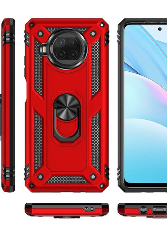 Ударопрочный чехол Serge Ring for Magnet для Xiaomi Mi 10T Lite / Redmi Note 9 Pro 5G Красный (is_00000042785_2) Epik (237829270)