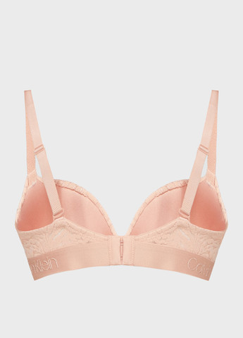 Бежевый корбей бюстгальтер Calvin Klein с косточками полиамид