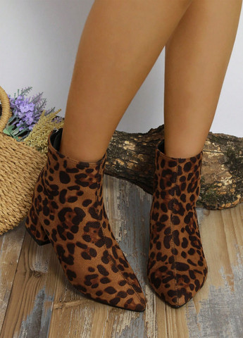 Осенние ботильоны SHEIN без декора тканевые