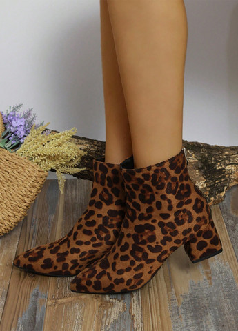 Осенние ботильоны SHEIN без декора тканевые