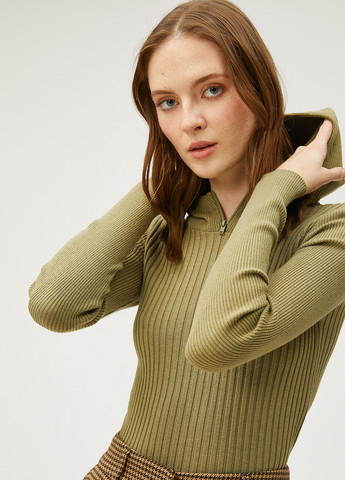 Оливковий демісезонний светр KOTON