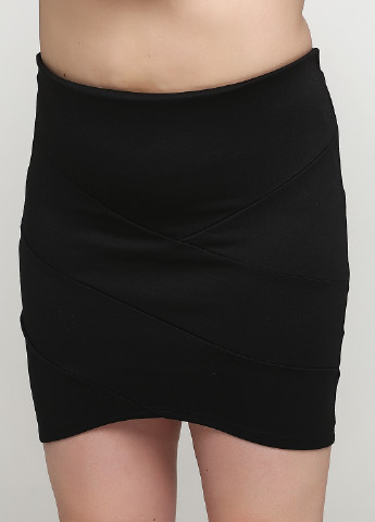 Черная кэжуал однотонная юбка Terranova