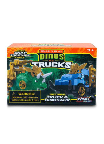 Игровой набор машинка и зеленый трицератопс (20074) Road Rippers (254064916)