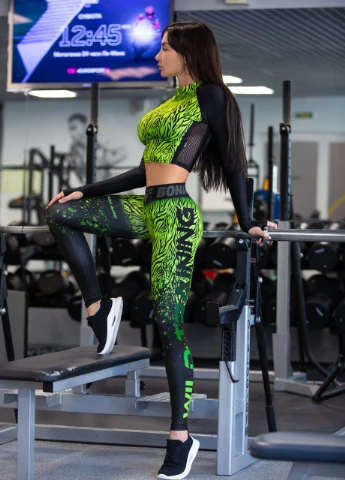 Укороченный Рашгард Bona Fide Rashguard Move Up Tiger Lily (251707953)