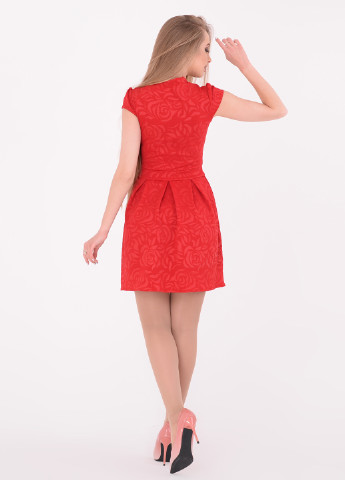 Красное кэжуал платье Santali однотонное