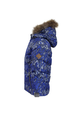 Синяя зимняя куртка-пуховик moody 1 Huppa