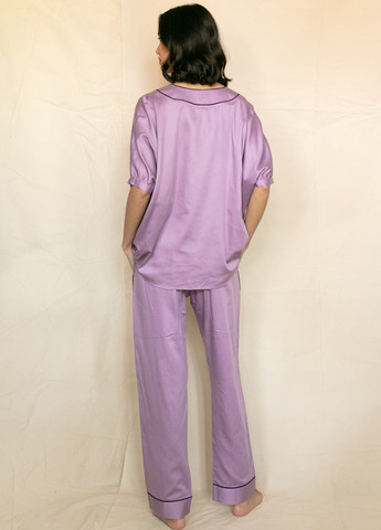 Сиреневая всесезон пижама (футболка, брюки) футболка + брюки Fable & Eve