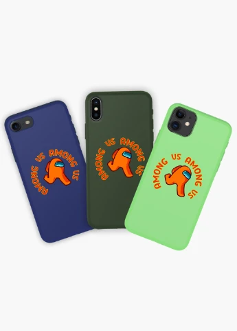 Чехол силиконовый Apple Iphone Xs Max Амонг Ас Оранжевый (Among Us Orange) (8226-2408) MobiPrint (219561263)