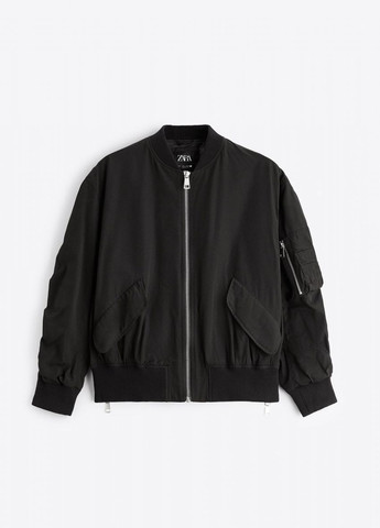 Чорна демісезонна куртка Zara 8281 532 BLACK