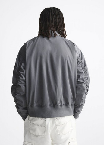 Сіра демісезонна куртка Zara 8281 430 lt grey