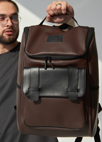 Функціональний рюкзак з екошкіри для подорожей, рюкзак класичного стилю для ноутбука No Brand Huline (261927370)