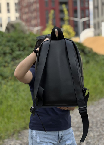 Кожаный городской женский рюкзак на молнии, на 14л No Brand cooper (261927368)