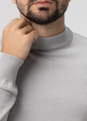 Светло-серый демисезонный свитер Figo