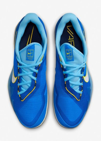 Синій всесезон кросівки чоловічі court air zoom vapor pro clay blue (40) 7 Nike