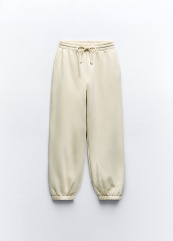 Молочные спортивные демисезонные брюки Zara
