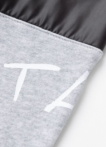 Yumster свитшот утепленный с рисунком и вышивкой, серый рисунок серый кэжуал хлопок