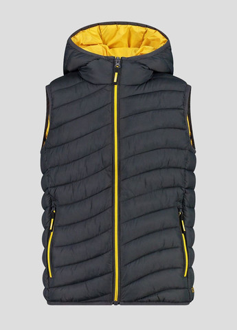 Темно-синий утепленный жилет на синтепоне Kid Vest Fix Hood CMP (261851437)