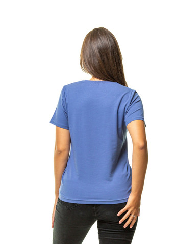 Синя всесезон футболка жіноча Наталюкс 41-2357