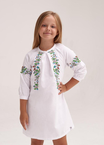 Платье с вышивкой для девочки "Роса" MEREZHKA (261925608)