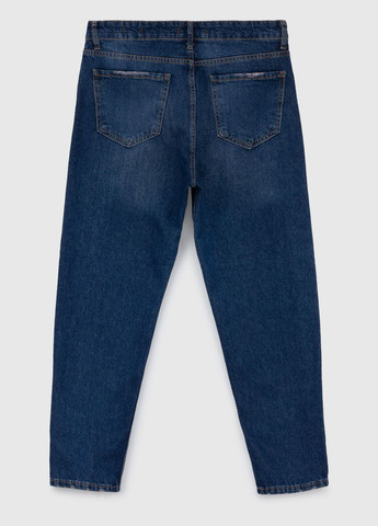 Темно-синие демисезонные джинсы mom fit Figo