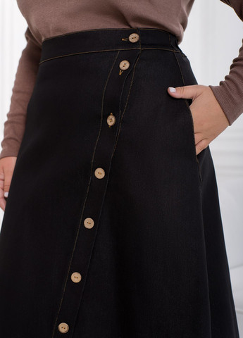 Черная кэжуал однотонная юбка Minova