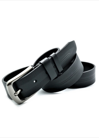 Чоловічий шкіряний ремінь 3,8 х 105 см Чорний Weatro (262290957)