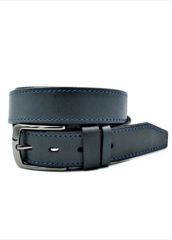 Чоловічий шкіряний ремінь 3,3 х 110-120 см Чорний Weatro (262290949)