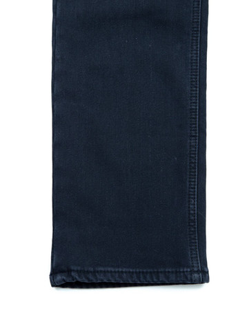 Черные зимние слим джинсы мужские утепленные черно-серые на флисе Слегка-зауженная Zanotti