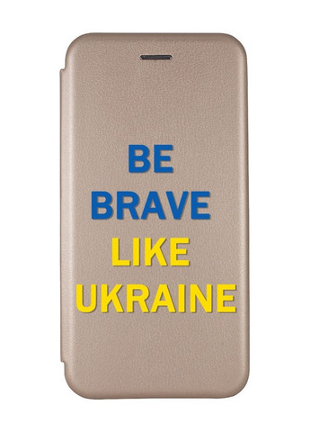 Чехол-книжка с рисунком для Samsung Galaxy A54 5G Золотой :: Смелость (патриотический принт 5) Creative (262005041)